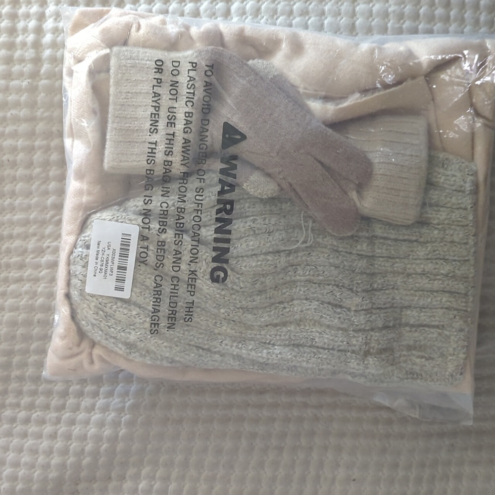Beanie, Scarf, Gloves Bundle